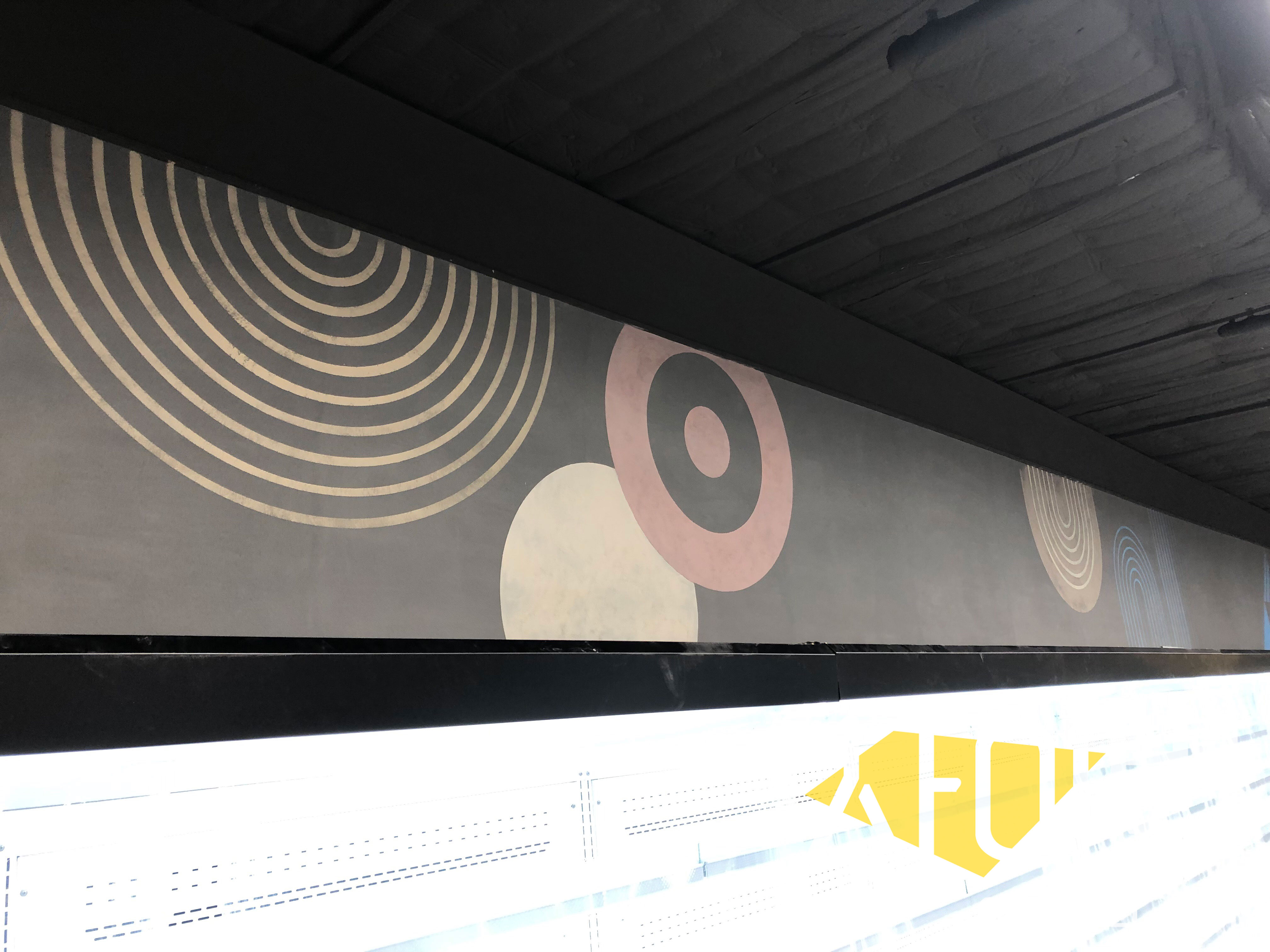 용인 롯데마트 스텐실벽화 벽화 시공 사진 3