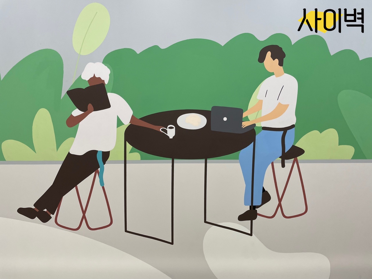캐논코리아 사옥 벽화 시공 사진 13