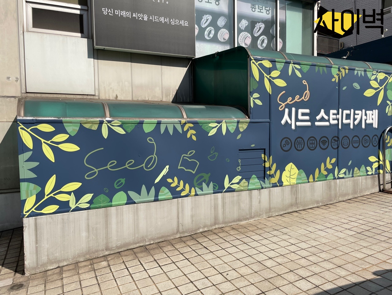 시드스터디카페 벽화 시공 사진 1