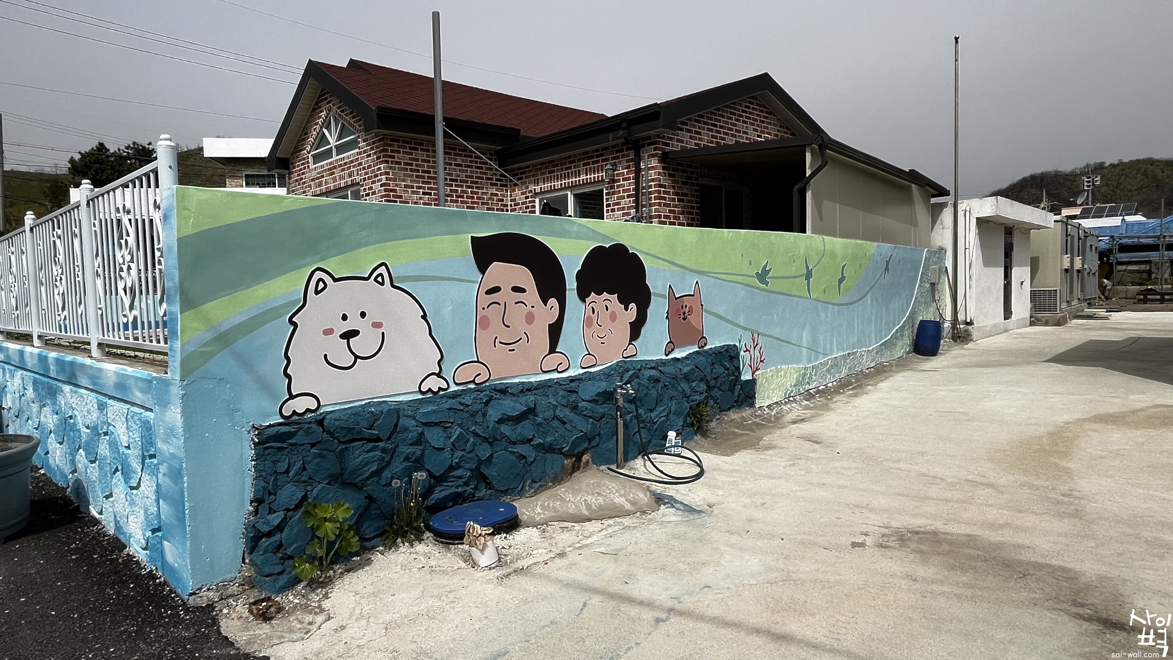 울진 나곡3리 나실마을 벽화조성사업 벽화 시공 사진 13